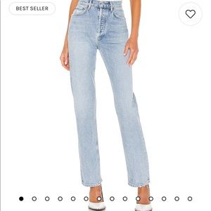 New Agolde Lana Jean in Riptide